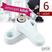Pvc Kapı Pencere Emniyet Kilidi - ÇELİK - 6 Adet thumbnail 1
