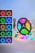 Yeni Nesil RGB Işıklı 10Metre Şerit Led Kumandalı Şarj Edilebilir thumbnail 3
