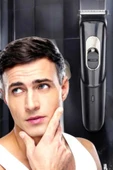 Saç Sakal Vücut Şarjlı Kablosuz Tıraş Makinesi Profesyonel Paslanmaz Çelik thumbnail 4