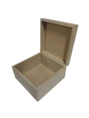 Ahşap Kare Kutu 13x13cm thumbnail 1