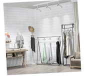 3D Tuğla Desenli Kendinden Yapışkanlı Duvar Paneli 58x38 cm thumbnail 5