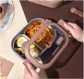 Bölmeli Paslanmaz Çelik Yemek Kutusu thumbnail 5