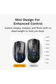 Glorious Model O 2 Mini Kablosuz RGB UltraLight Gaming Mouse 26K DPI 57g Mat Siyah thumbnail 4