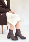 Harly Kahverengi Cilt Topuklu Bot thumbnail 1