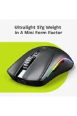 Glorious Model O 2 Mini Kablosuz RGB UltraLight Gaming Mouse 26K DPI 57g Mat Siyah thumbnail 3