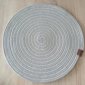 DecoHandy 39cm 2 Renk Jüt Örme Supla Amerikan Servis thumbnail 2