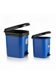 Ark 20 Lt ve 9 Lt Plastik Pedallı Çöp Kovası 2'li Set thumbnail 3