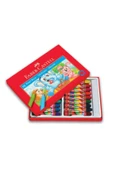 Faber Castell Unisex Çocuk Kırmızı Karton Kutu 18 Renk Pastel Boya thumbnail 2