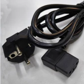 AC 90 derece L power kablo 3x0.75 L tipi 90° PC Monitör power kablosu 2m thumbnail 5