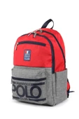 Cambridge Polo Club Street Style Dört Bölmeli Unisex Okul Sırt Çantası Kırmızı / CPO4016.003 thumbnail 2