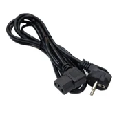 AC 90 derece L power kablo 3x0.75 L tipi 90° PC Monitör power kablosu 2m thumbnail 1