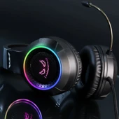 Rush Ace Rhx55 7.1 Surround Titreşimli Rgb Modlu Mikrofonlu Oyuncu Gaming Kulaklık thumbnail 2