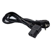 AC 90 derece L power kablo 3x0.75 L tipi 90° PC Monitör power kablosu 2m thumbnail 2