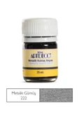 Artdeco 25ml Metalik Kumaş Boyası Gümüş No:222 thumbnail 1