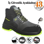 İş Ayakkabısı Süet Delikli Nefes Alan Çelik Burunlu İnşaatçı Tekstil Güvenlik Ayakkabı Bot 43 Numara thumbnail 6