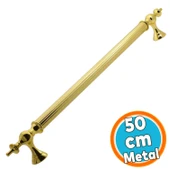 Sürgülü Kapı Çekme Kolu Tutma Kulpu Kulbu Çelik Dış Kapı Tutamağı Kol Gol Altın 50 Cm thumbnail 1