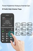 WKEY T200 Tuşlu Cep Telefonu Kameralı Asker Telefonu Yaşlı Cep Telefonu (KVK GARANTİLİ) thumbnail 6