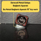 Dereceli Açılı Metal 8 ADET Set Mobilya Ayak Bağlantı Aparatı M8 Sehpa Masa Ayağı Tabanı Montaj thumbnail 5