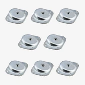 Dereceli Açılı Metal 8 ADET Set Mobilya Ayak Bağlantı Aparatı M8 Sehpa Masa Ayağı Tabanı Montaj thumbnail 7