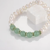 MK TASARIM Gerçek İnci Apatit Taşı Bileklik MKT.4.10001.2 thumbnail 3