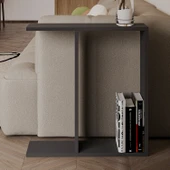 Lotus Modern Yan Sehpa – Kitaplıklı ve Dekoratif Tasarım thumbnail 2