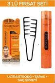 Fontenay Saç Şekillendirici Pudra Toz Wax Ultra Strong + Mucizevi Şekil Tarağı + Saç Sprey 3'Lü Set thumbnail 1