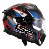 Ls2 stream 2 tinux siyah kırmızı kapalı kask thumbnail 3