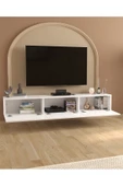 Bofigo TV Ünitesi TV Sehpası Düşer Kapaklı Tv Ünitesi Televizyon Sehpası 180 Cm Marvel Beyaz thumbnail 3