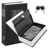 KİTAP GÖRÜNÜMLÜ METAL KASA 240X155X55MM thumbnail 1