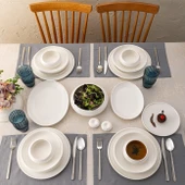 İstanbul Porselen Kınalıada 53 Parça 12 Kişilik Yuvarlak Yemek Takımı thumbnail 3