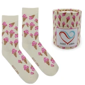 İce Cream Socks – Desenli Unisex Soket Çorap thumbnail 1