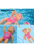 Oyuncak Küvette Havuzda Suda Kendiliğinden Yüzen Kurmalı Swimming Baby Yüzen Bebek 15 Cm thumbnail 1