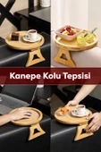 Porsima Pbt-414 Bambu Koltuk Matı Ahşap Kanepe Koltuk Kenarı Sehpa Yan Sehpa Koltuk Katlanabilir Koltuk Kenarı Tepsisi thumbnail 2