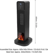 Asixxsix Uzay Isıtıcı, 3D Alev Efektli Seramik Isıtmalı thumbnail 2