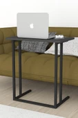 Bofigo Metal Ayaklı Laptop Sehpası Kahvaltı Masası Çalışma Sehpası Antrasit thumbnail 2