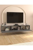 Bofigo TV Ünitesi TV Sehpası Düşer Kapaklı Tv Ünitesi Televizyon Sehpası 180 Cm Marvel Antrasit thumbnail 3