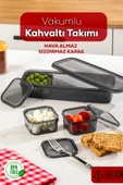 Porsima 4369 FreshLock Vakumlu Kahvaltılık Çok Amaçlı Saklama Kabı Kahvaltı Seti thumbnail 1