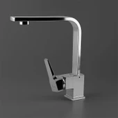 Modern Tasarım Krom Lavabo Bataryası Paslanmaz Pirinç Malzeme Uzun Ömürlü Banyo Bataryası thumbnail 7