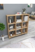 Bofigo Küp Kitaplgvfdk 9 Bölmeli Raflı Kitaplık Kare Kitaplık Kütüphane Çam thumbnail 4