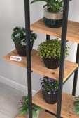 Bofigo 5 Raflı Çiçeklik Rafı Saksılık Standı Dekoratif Aksesuar Rafı Saksılık Papatya Çam thumbnail 4
