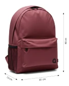 Yuga İki Gözlü Sırt Çantası Bordo thumbnail 5
