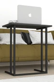 Bofigo Metal Ayaklı Laptop Sehpası Kahvaltı Masası Çalışma Sehpası Antrasit thumbnail 4