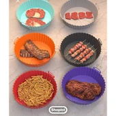 Jindar Life Jındar Life Airfryer Silikon Pişirme Kabı Hava Fritözü Kabı Airfryer Aksesuar Tüm Airfryer'lara Uyumlu thumbnail 4