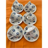 Jindar Life El Işlemesi Nazar Boncuklu 6 Kişilik Kahve Fincanı Takımı thumbnail 2