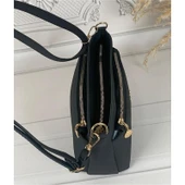 Jindar Life Hub Lacoste 3 Bölmeli Kadın Omuz Çantası Siyah thumbnail 2