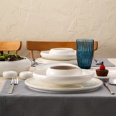 İstanbul Porselen Kınalıada 53 Parça 12 Kişilik Yuvarlak Yemek Takımı thumbnail 7