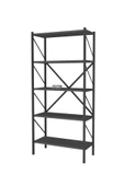 Bofigo Dekoratif 5 Raflı Kitaplık Metal Kitaplık Antrasit thumbnail 6