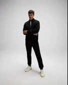 Ellesse EM545 Erkek Siyah Önden Fermuarlı Sweat thumbnail 4