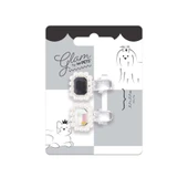 M-Pets Glam Taşlı İncili Kedi ve Köpekler İçin Aksesuar Toka Siyah Gri thumbnail 1