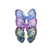 M-Pets Glam Kelebekli Kedi ve Köpekler İçin Aksesuar Toka Mavi Mor ve Yeşil thumbnail 2